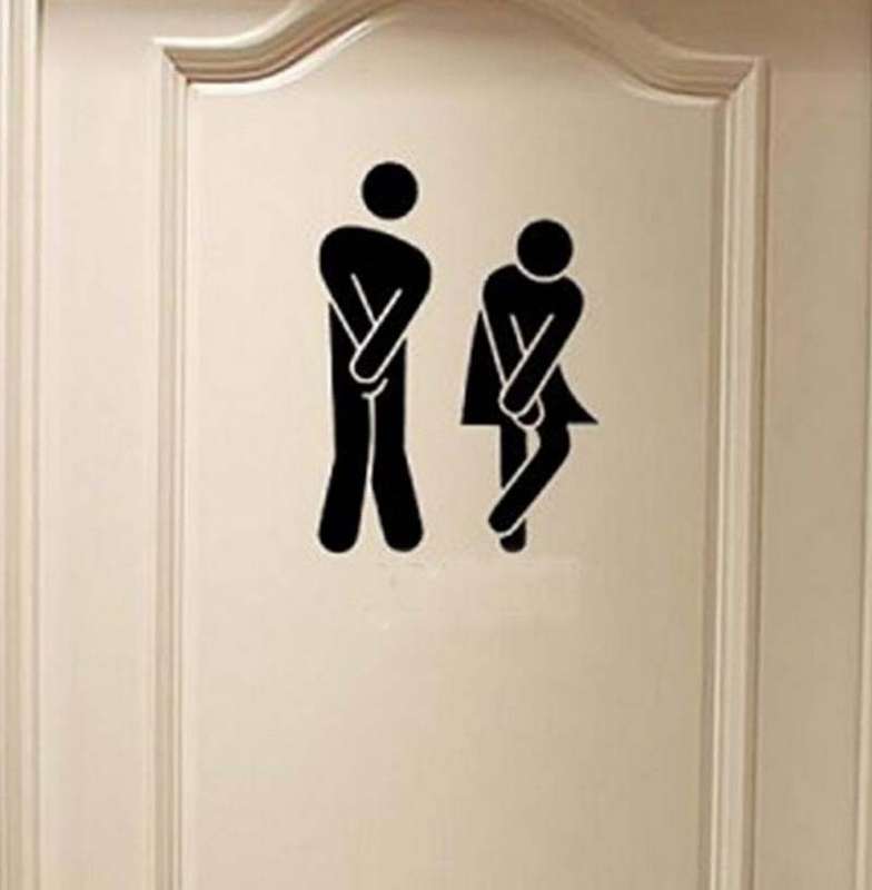 Funny Toilet Entrance Sticker